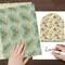 Scrapbook Paper, 24 Sheets/24 Designs Vintage Green Scrapbook Paper Set, Double-Sided Garden Pattern Floral Decorative Craft Paper For DIY Card Making Photo Album Journal Decor